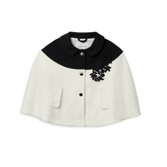 Janie & Jack Kid's Two-Tone Embroidered Cape - 5-6 - Picture 1 of 7